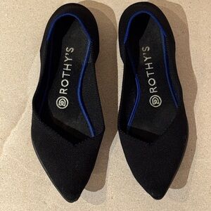 Rothy's Women's Pointed Toe Black Flats